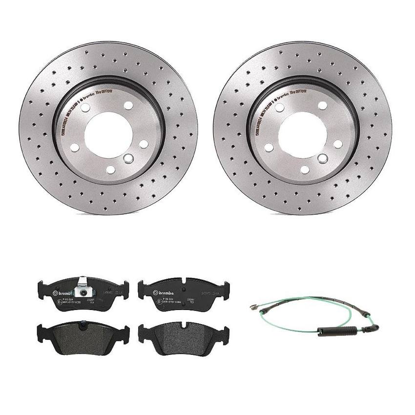 BMW Brembo Brake Kit - Pads and Rotors Front (300mm) (Xtra) (Low-Met) 34356751311 - Brembo 1563922KIT